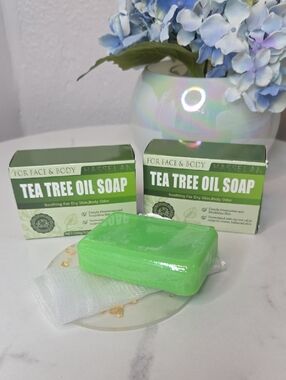 Tea Tree Oil Soap - (For Face & Body)
